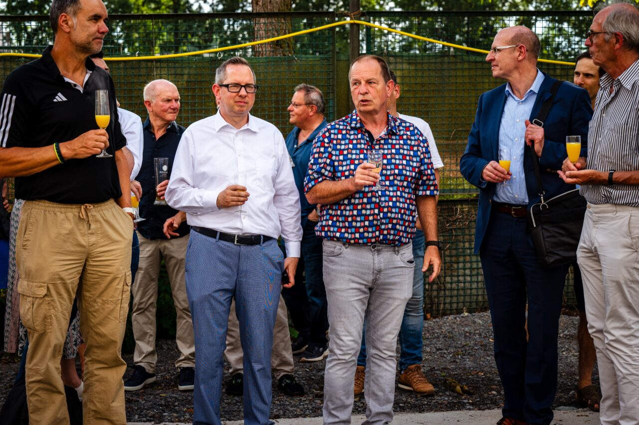 Bürgermeister Hr. Igel mit Vorstand TTTC, ex Vorstand TTTC, Hr. Chmielewski, Vorstand TVBB
